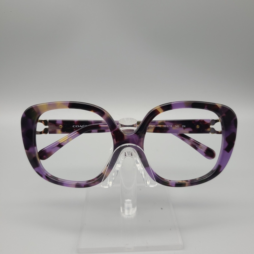 Coach HC 8292 L1144 Lavender Tortoise Square Eyeglass Frames 56-18-140